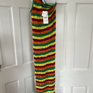 One strap, striped dress - new with tags
